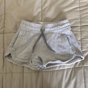Lululemon light grey shorts